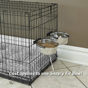Snap’y Fit Stainless Steel Bowl - 1 Quart - Shopivet.com