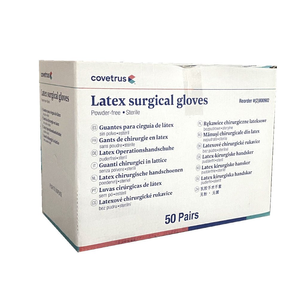 Sterile Surgeons Gloves - latex powder free - Size 6, 50pairs - Shopivet.com