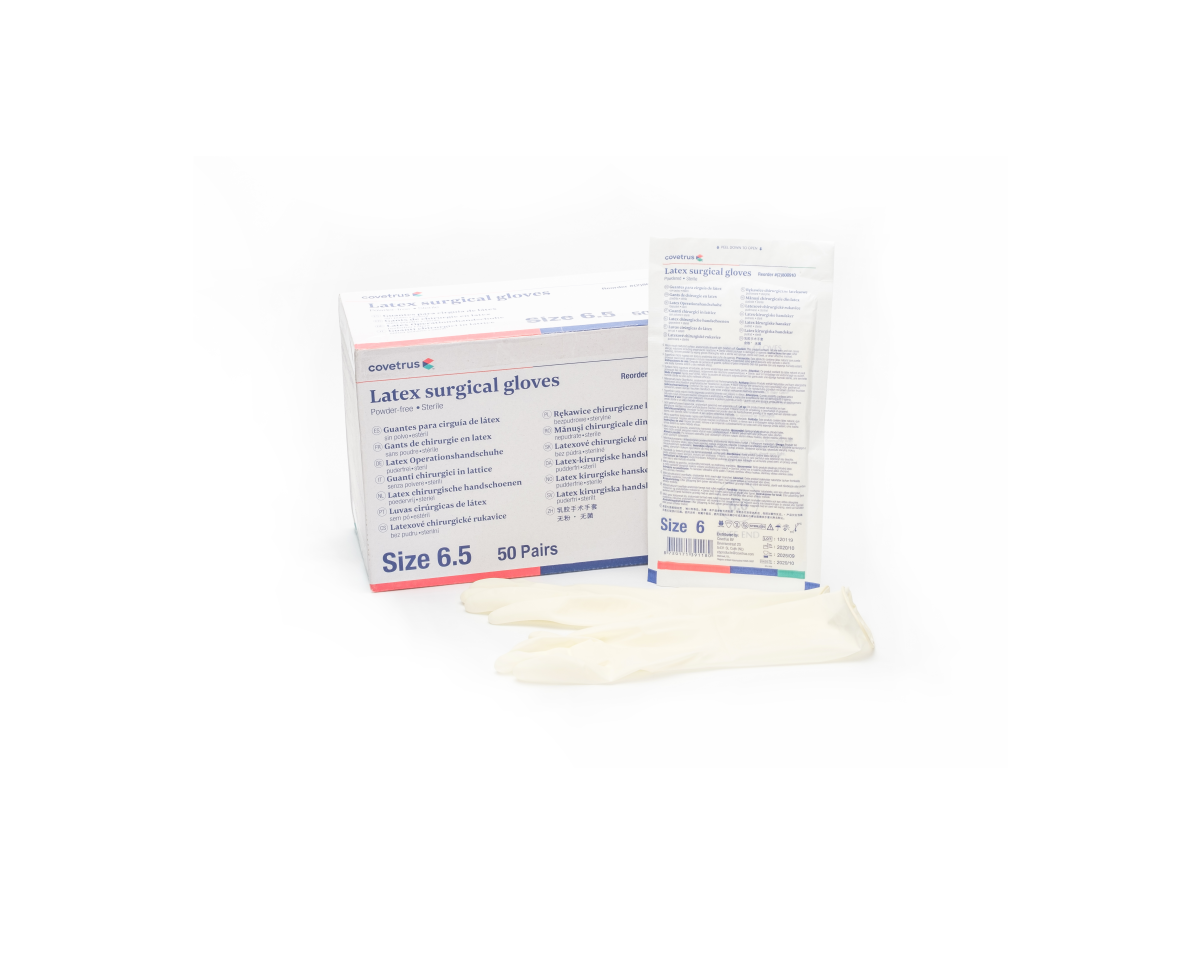 Sterile Surgeons Gloves - latex powder free - Size 6.5  50pairs