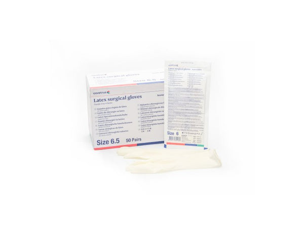 Sterile Surgeons Gloves - latex powder free - Size 6.5 50pairs - Shopivet.com