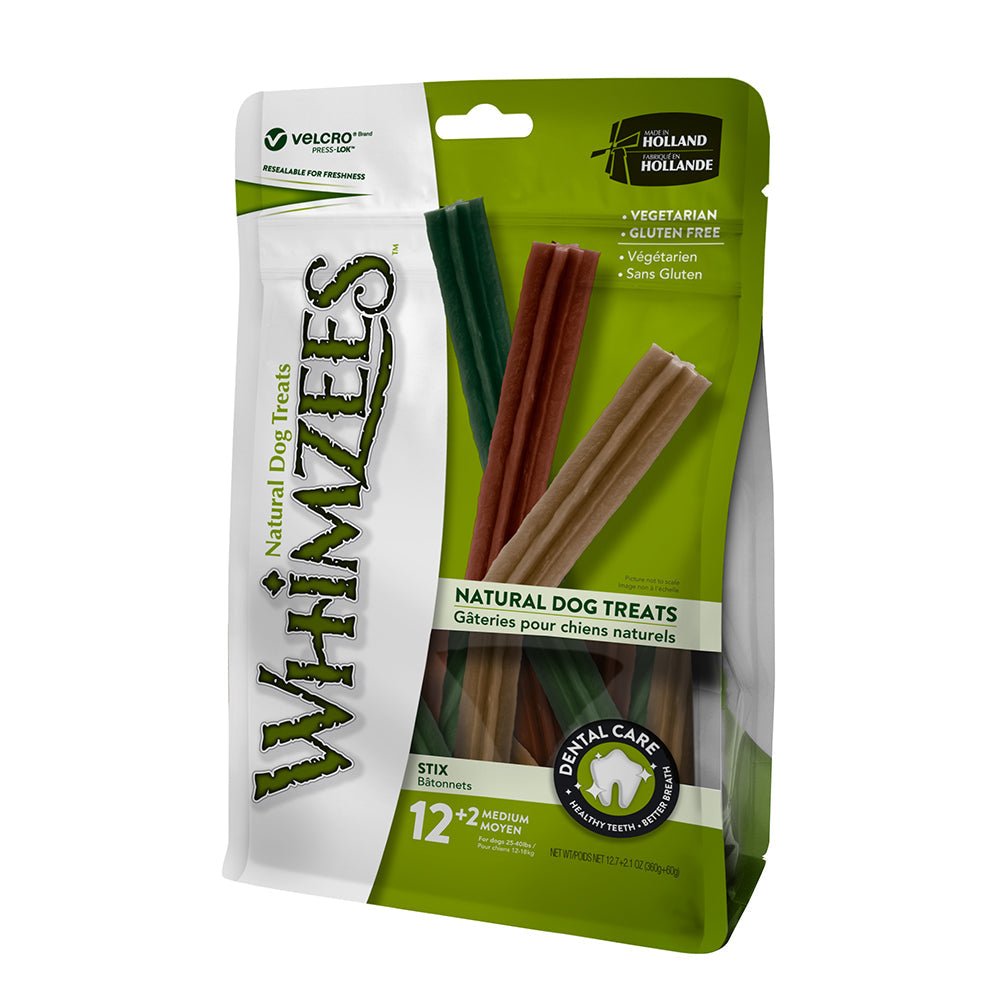 Stix Medium Mix Brown / Green / Orange 12+2 pcs - Shopivet.com