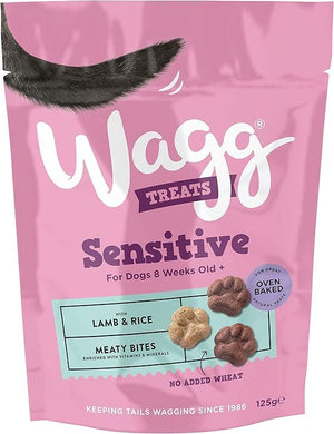 Wagg Sensitive Lamb & Rice Meaty Bites Oven Baked Dog Treats 125g - 125g