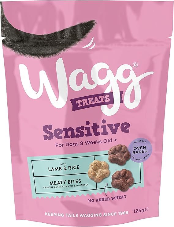 Wagg Sensitive Lamb & Rice Meaty Bites Oven Baked Dog Treats 125g - 125g