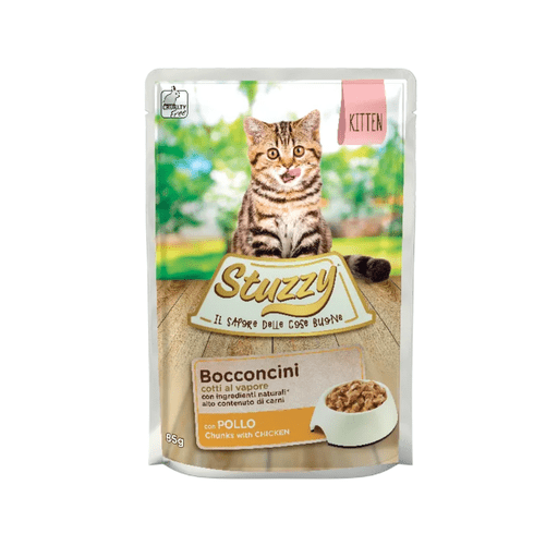 Stuzzy Cat Chunks with Chicken for Kittens 85g (Min Order - 24pcs) - Shopivet.com
