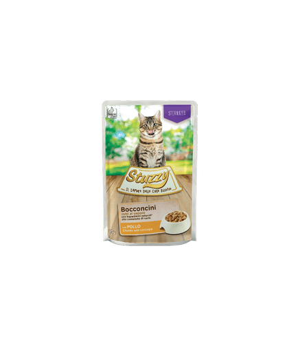 Stuzzy Cat Chunks with Chicken in Jelly 85g Pouch (Min Order 85g – 24pcs)[Weight - 85g] - Shopivet.com