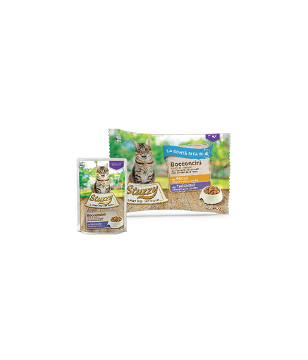 Stuzzy Cat Multipack Chunks for Sterilized Cats with Chicken with Turkey 4x85g - Shopivet.com