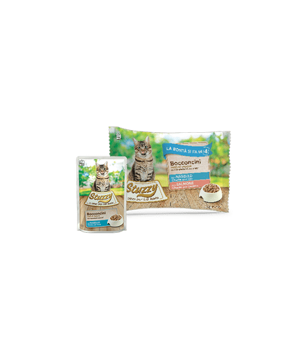 Stuzzy Cat Multipack Chunks with Cod with Salmon 4x85g - Shopivet.com