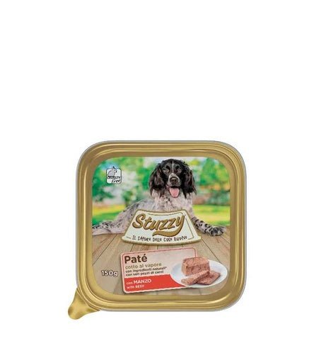 Stuzzy Classic Dog Paté with Beef 150g Alutray (Min Order 150g - 22pcs)[Weight - 150g] - Shopivet.com