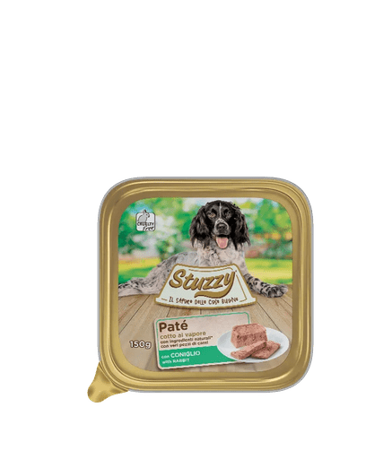 Stuzzy Classic Dog Paté with Rabbit 150g Alutray (Min Order 150g - 22pcs)[Weight - 150g] - Shopivet.com