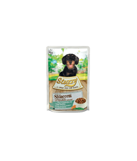Stuzzy Dog Shreds with Rabbit and Vegetables 100g Pouch (Min Order 100g – 24pcs)[Weight - 100g] - Shopivet.com