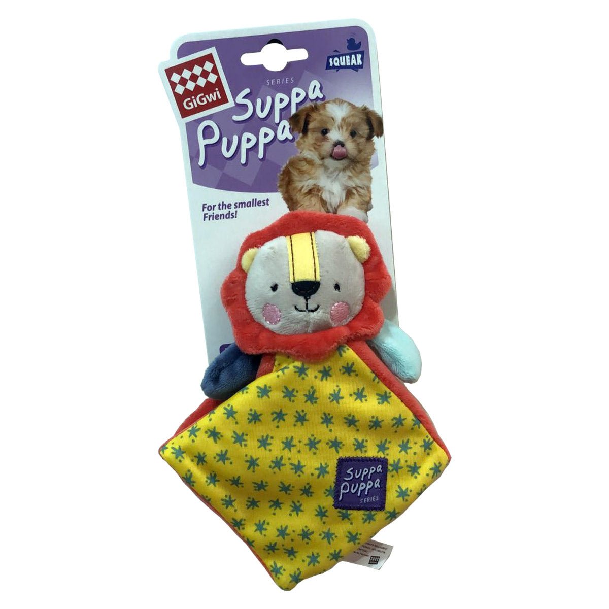 Suppa Puppa Lion with Squeaker & Crinkle (Small) - Shopivet.com