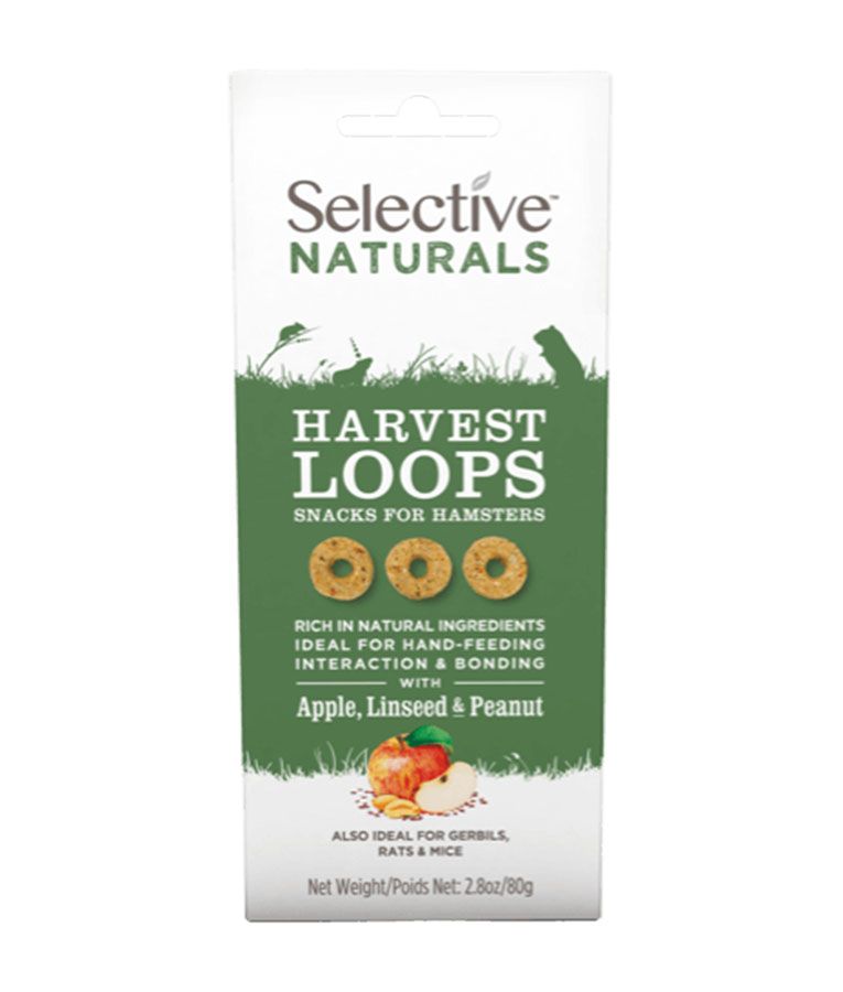 Supreme Selective Naturals Harvest Loops Hamster Treat 80g - 80G - Shopivet.com