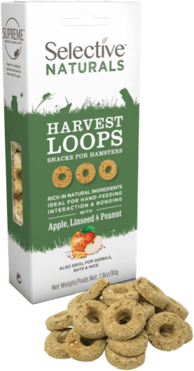 Supreme Selective Naturals Harvest Loops Hamster Treat 80g - 80G - Shopivet.com