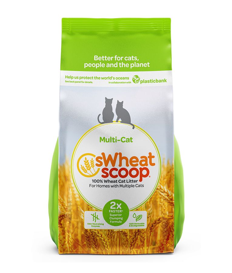sWheat Scoop Multi - Cat All Natural Wheat Superior Fast Clumping Cat Litter - 11.33KG - Shopivet.com