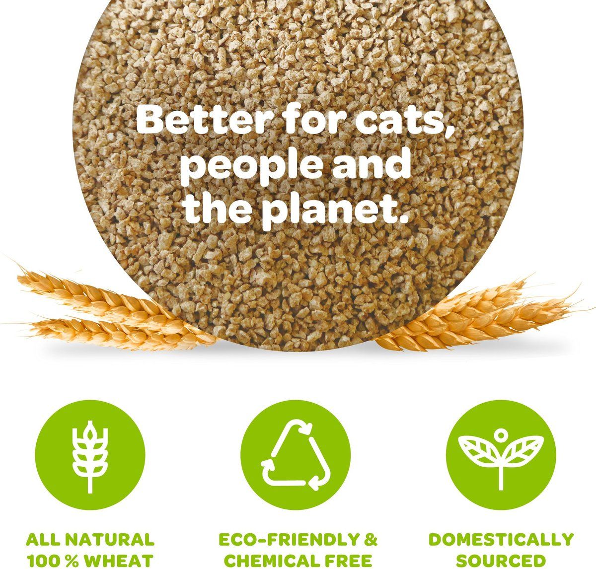 sWheat Scoop Multi - Cat All Natural Wheat Superior Fast Clumping Cat Litter - 11.33KG - Shopivet.com