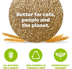 sWheat Scoop Multi - Cat All Natural Wheat Superior Fast Clumping Cat Litter - 11.33KG - Shopivet.com