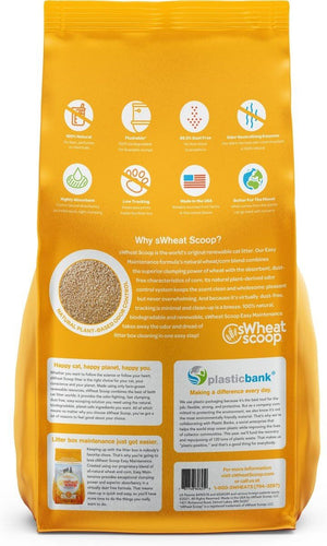 sWheat Scoop Wheat & Corn Blend Natural Easy Maintenance Fast Clumping Cat Litter - 11.33KG - Shopivet.com
