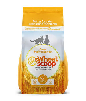 sWheat Scoop Wheat & Corn Blend Natural Easy Maintenance Fast Clumping Cat Litter - 11.33KG - Shopivet.com