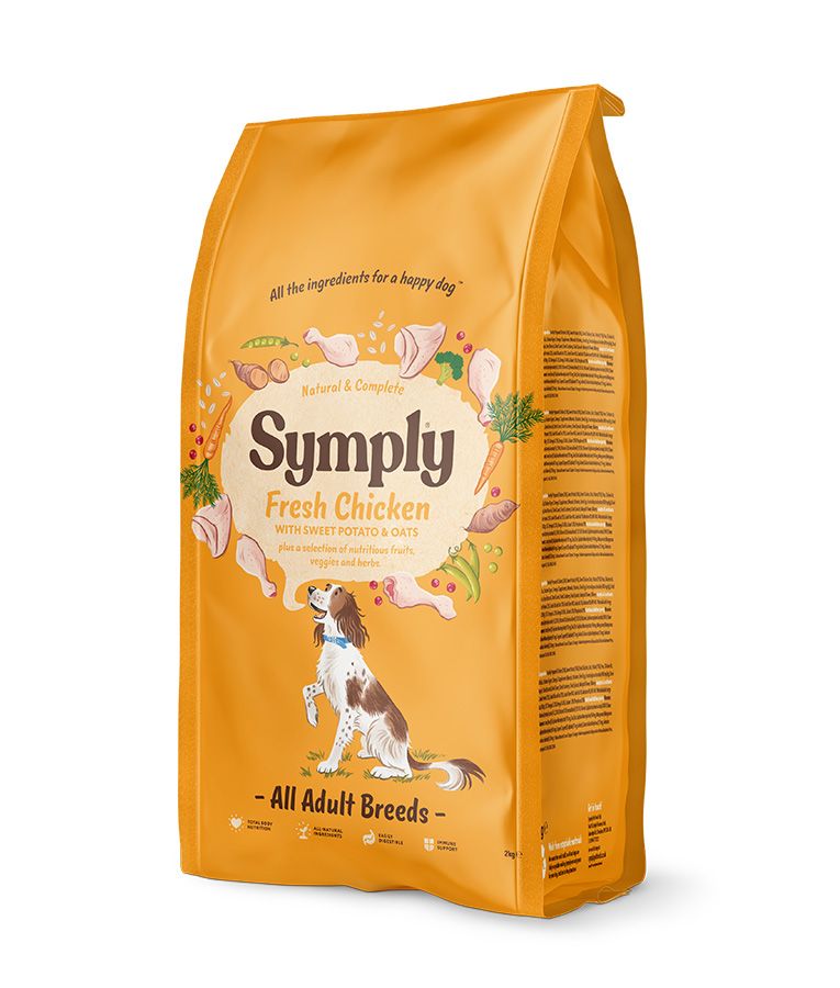 Symply Fresh Chicken All Adult Breeds Dry Dog Food - 2KG - Shopivet.com