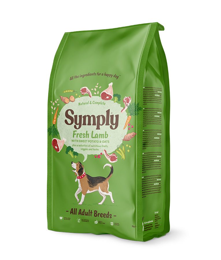 Symply Fresh Lamb All Adult Breeds Dry Dog Food - 2kg - Shopivet.com