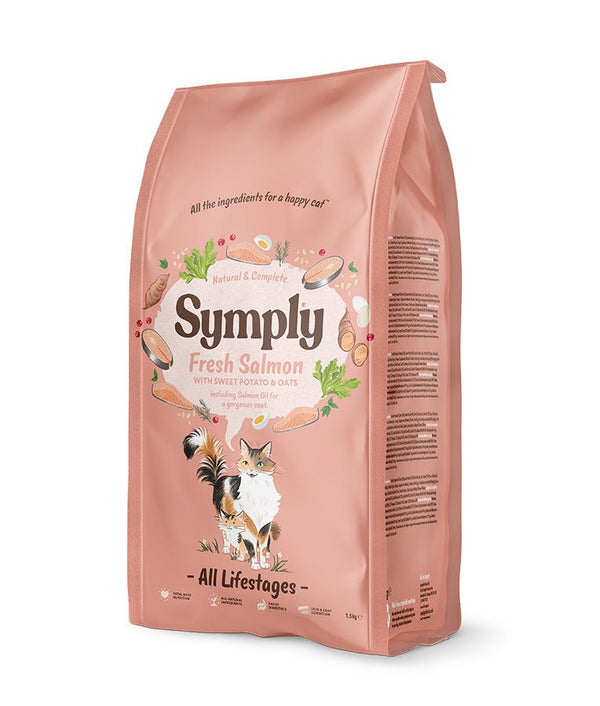 Symply Fresh Salmon All Lifestages Dry Cat Food - 4KG - Shopivet.com