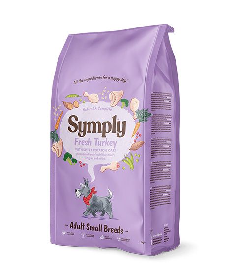 Symply Fresh Turkey Adult Small Breeds Dry Dog Food - 2KG - Shopivet.com