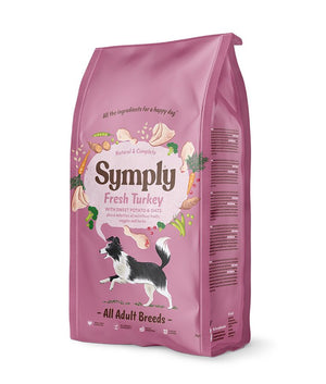 Symply Fresh Turkey All Adult Breeds Dry Dog Food - Shopivet.com