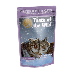 Taste of the Wild Sterilised Cat Paté – 85g - Shopivet.com