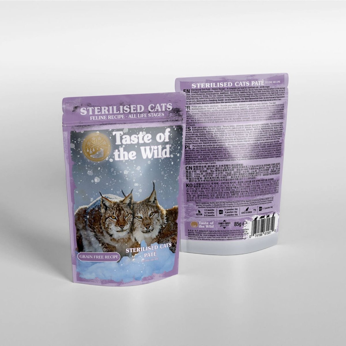 Taste of the Wild Sterilised Cat Paté – 85g - Shopivet.com