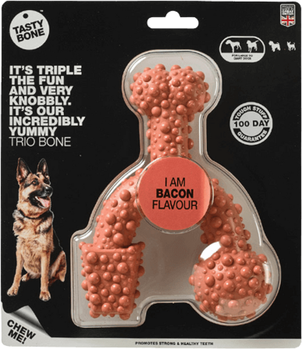 TastyBone Nylon Trio Large Dog - Bacon