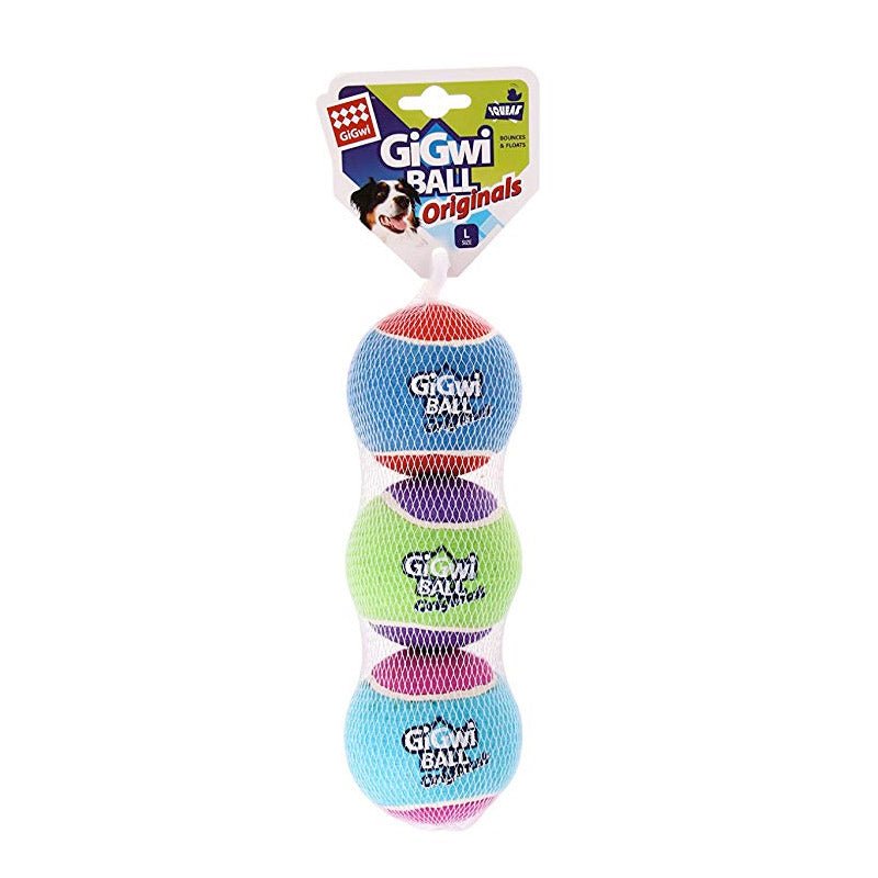 Tennis Ball 3pcs with Different Colour in 1 pack (Large) - Shopivet.com