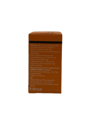 TETROXY LA 20% 100ml (Oxytetracycline) - Shopivet.com