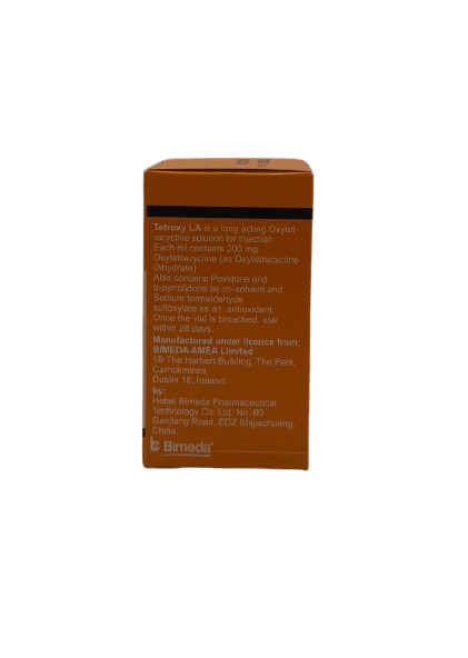 TETROXY LA 20% 100ml (Oxytetracycline) - Shopivet.com