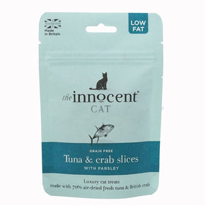 The Innocent Cat Tuna & Crab Slices with Parsley Grain - Free Cat Treats 70g - 70g - Shopivet.com