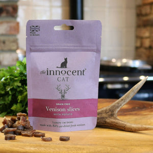The Innocent Cat Venison Slices with Potato Grain - Free Cat Treats 70g - 70g - Shopivet.com