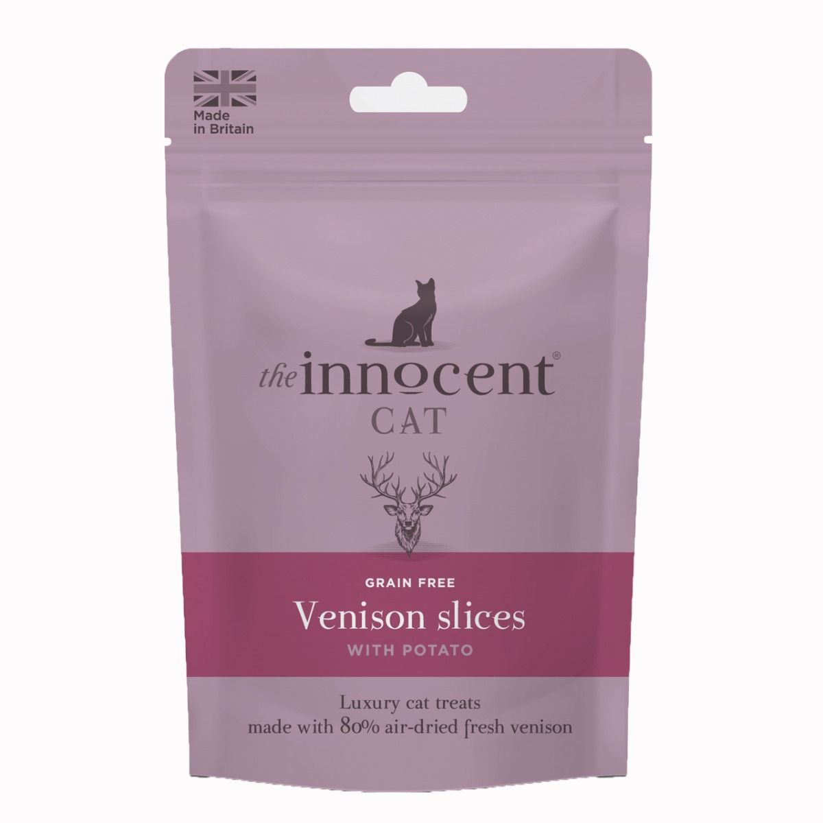 The Innocent Cat Venison Slices with Potato Grain - Free Cat Treats 70g - 70g - Shopivet.com