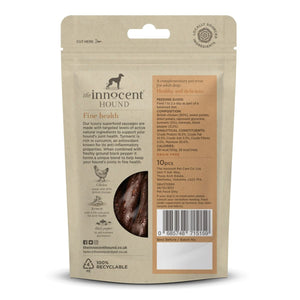 The Innocent Hound Joint Support British Chicken Turmeric & Pepper Dog Sausages 10pcs - 10pcs - Shopivet.com