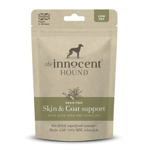 The Innocent Hound Skin & Coat White Fish Aloe Vera & Spirulina Dog Sausages 10pcs - 10pcs - Shopivet.com