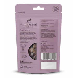 The Innocent Hound Sliced Venison with Potato Dog Sausages 70g - 70g - Shopivet.com