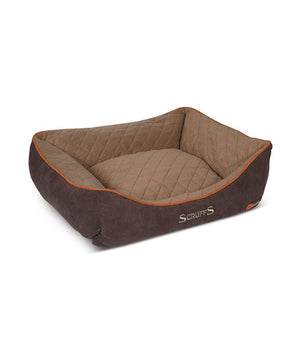 Scruffs Thermal Box Dog Bed - BROWN Medium