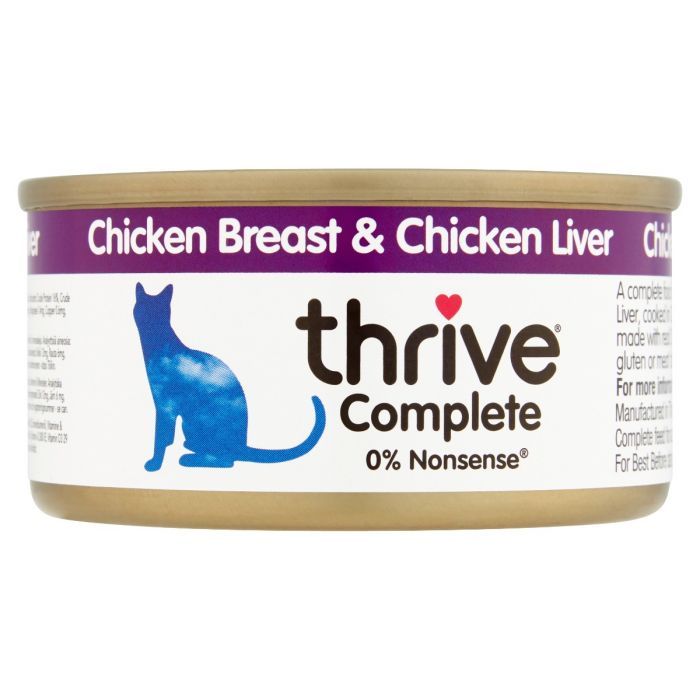 Thrive Complete Chicken & Chicken Liver Wet Cat Food 75g - 75g - Shopivet.com