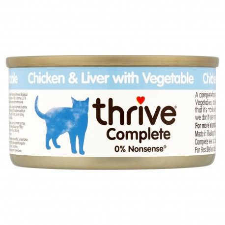 Thrive Complete Chicken & Liver with Vegetable Wet Cat Food 75g - 75g - Shopivet.com