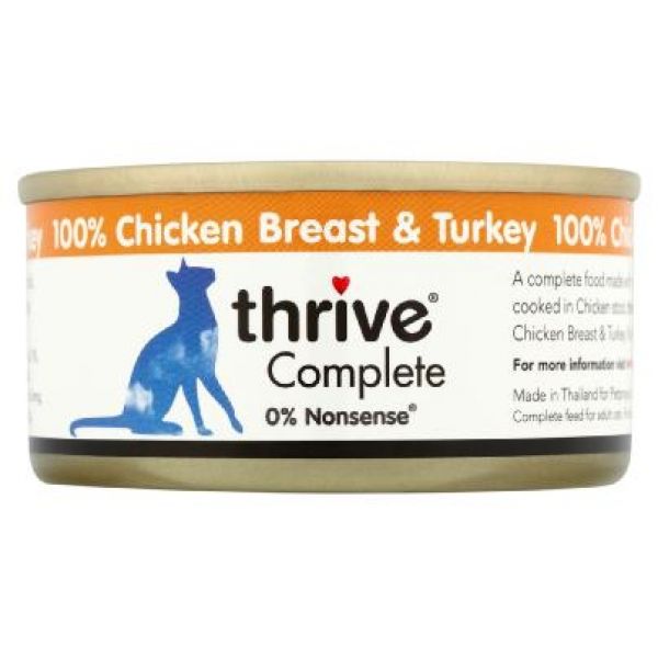 Thrive Complete Chicken & Turkey Wet Cat Food 75g - 75g - Shopivet.com