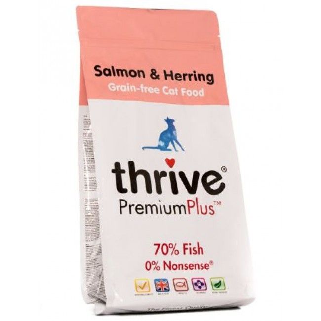 Thrive PremiumPlus Salmon & Herring Dry Cat Food 1.5kg - 1.5kg - Shopivet.com