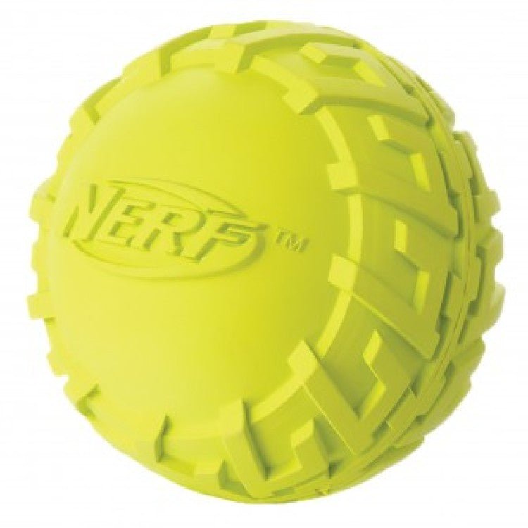 Tire Squeak ball Green/Red - Small - Shopivet.com