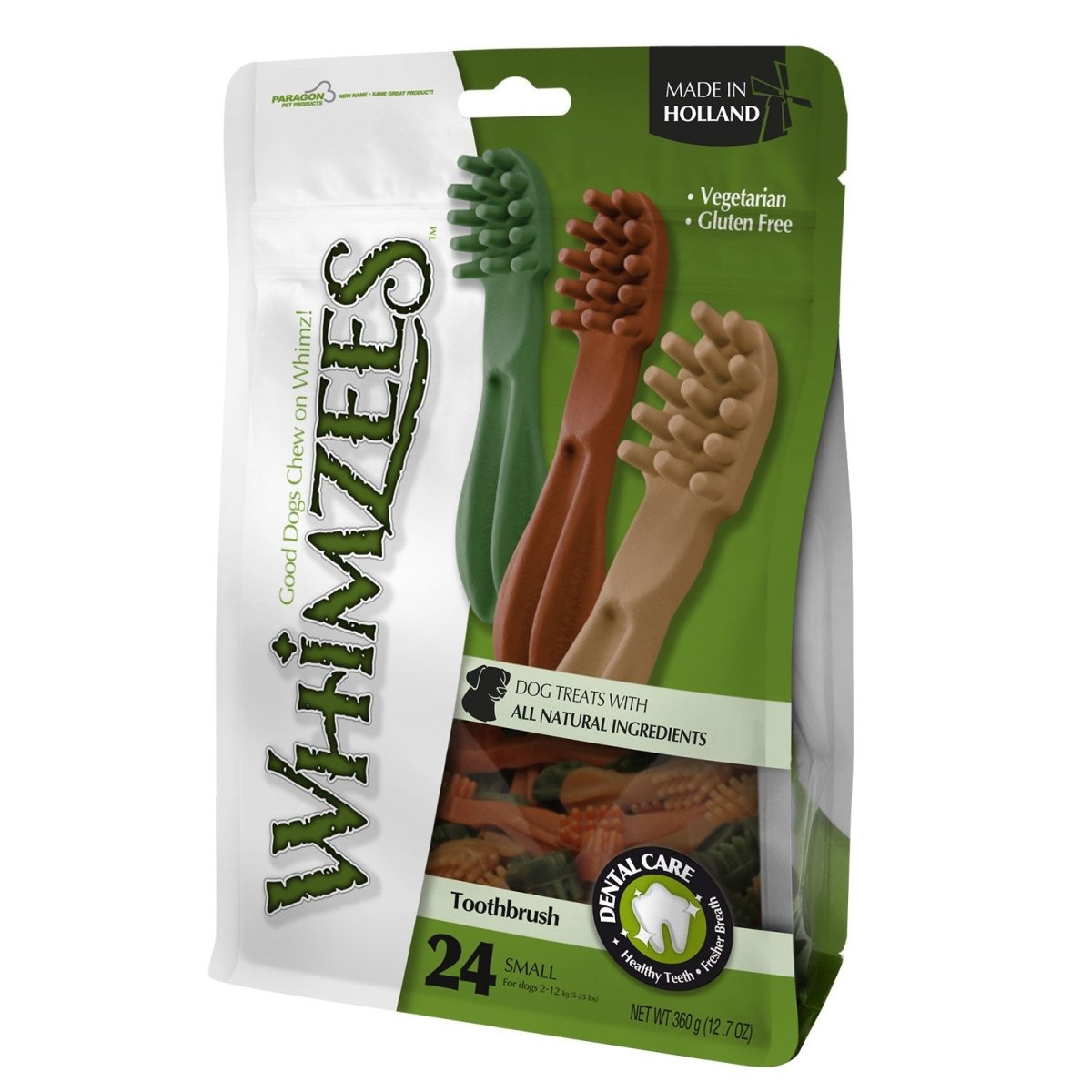 Toothbrush Star Small Mix Brown / Green / Orange (24pcs) - Shopivet.com