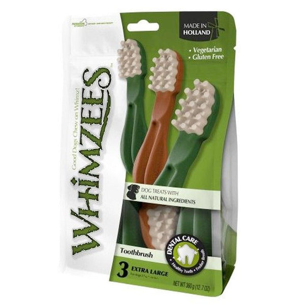 Toothbrush Star XL Mix Brown / Green / Orange (3pcs) - Shopivet.com