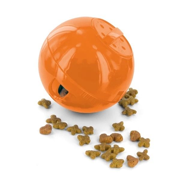 PetSafe SlimCat Interactive Feeder Ball Cat Toy - Orange