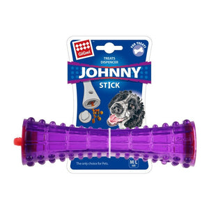 Treat Dispenser “Johnny Stick’ TPR Transparent Purple - Shopivet.com