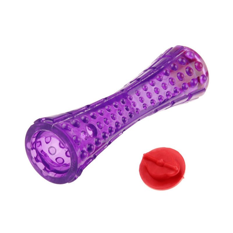 Treat Dispenser “Johnny Stick’ TPR Transparent Purple - Shopivet.com